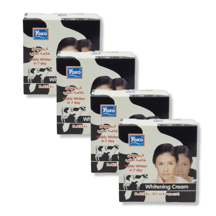 Yoko Whitening Cream (Milk Extract) (Pack Of 4, 4g Each) Cream SA Deals 