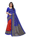 SVB Saree Red And Blue Colour Art Silk Printed Saree Saree SVB Sarees 