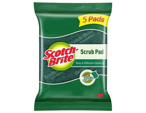 Scotch Brite Scrub Pad 5 Pads - Pack of 2 Household Cleaning Products LivySeller 