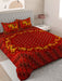 UniqChoice Brown Color 100% Cotton Badmeri Printed King Size Bedsheet With 2 Pillow Cover(D-2009NBrown) My Uniqchoice 