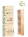 The Earth Trading Pure Kacchi Neem Wood Detangle Comb Full Length Comb The Earth Trading 