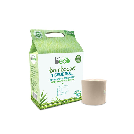 Beco Bambooee Tissue Roll (3 Ply) - 220 Pulls - 4in1 (Value Pack) Tissue Roll Ecosattva 