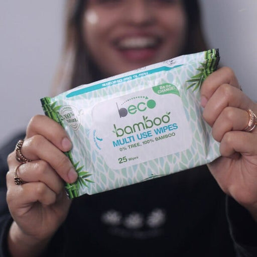 Beco Bamboo Multi Use Wet Wipes - Natural & Eco-friendly- 25 Wipes, Pack of 2 Wet Wipes Ecosattvastore 
