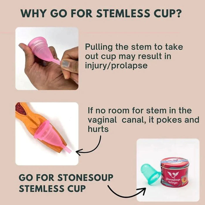 Fuschia Cup: Set of 4 Menstrual Cups Stone Soup 