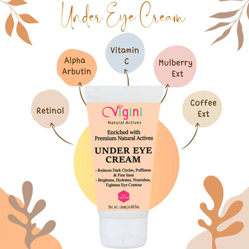 Vigini Under Eye Lift Bye Bye Dark Circle Wrinkles Puffiness Fine Lines Removal Gel Cream Radiant Boosting Men Women 20g health & wellness Global Medicare Inc 