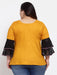 FAZZN Plus Size Rayon Yellow Colour Tops Dresses Fazzn 