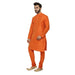 AAZ WEAR Traditional Kurta Pyjama Set for Men Ethnic Wear for Men Wedding /Pooja Occasion or Regular Use Kurta Set DARK ORANGE Men Indo-Western with Dhoti Pant AROSE ENTERPRISES 