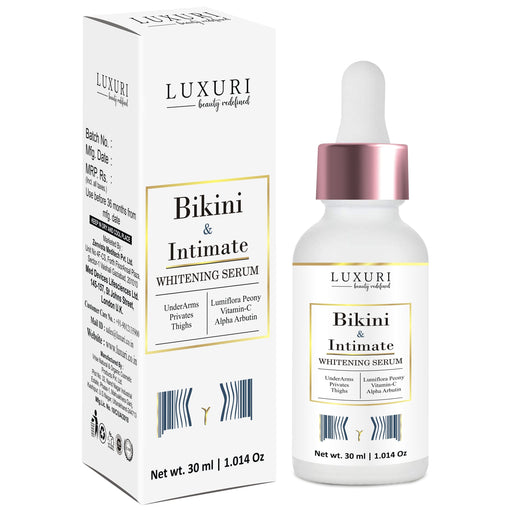 LUXURI Intimate Whitening, Brightening Serum for Sensitive Skin of Bikini, All Natural Ingredients - 30ml skin care Zenvista Meditech Pvt. Ltd. 