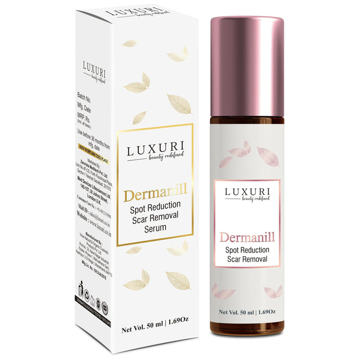 LUXURI Dermanill Pigmentation & Scar Removing Serum, Spot Reduction For All Types of Skin Men & Women Both -50ml Face serum Zenvista 