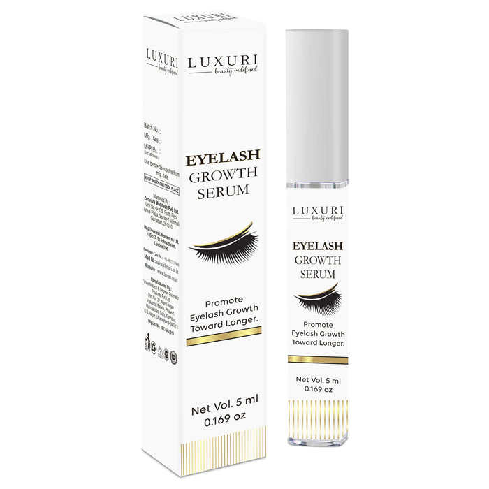LUXURI Eyelash & Eyebrows Growth Serum, Long Eye Brows For Men & Women Both – 5ml eye brow serum Zenvista 