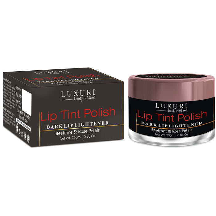 LUXURI Lip Tint Polish For Dark Lips Men & Women Both -25gm lip care Zenvista Meditech Pvt. Ltd. 