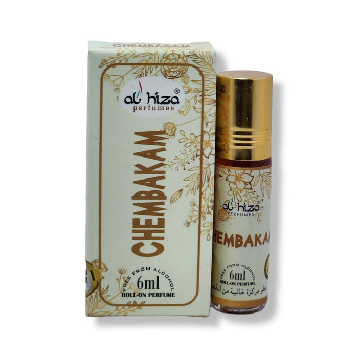 Al hiza perfumes Chembakam Roll-on Perfume Free From Alcohol 6ml (Pack of 6) Perfume SA Deals 