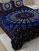 UniqChoice Blue Color 100% Cotton Badmeri Printed King Size Bedsheet With 2 Pillow Cover(D-1007NBlue) MyUniqchoice 