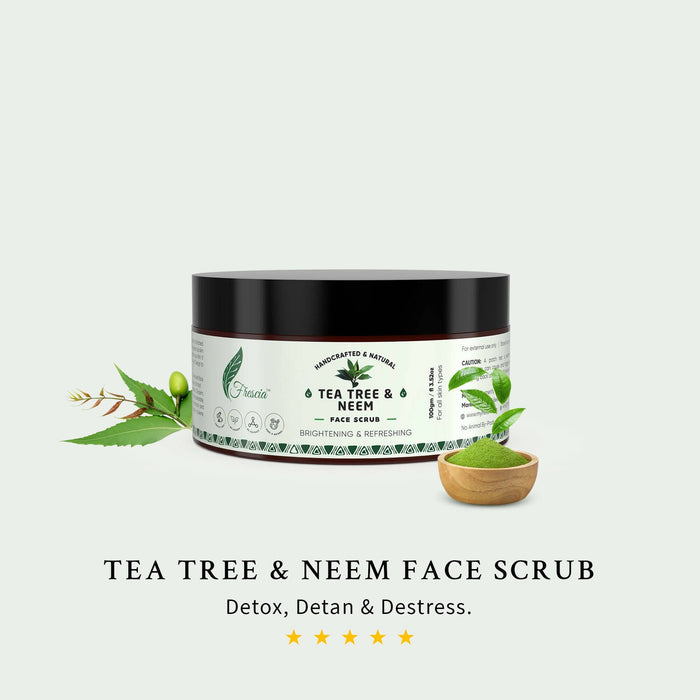 Tea Tree Neem Anti Acne Face Scrub body care Frescia 