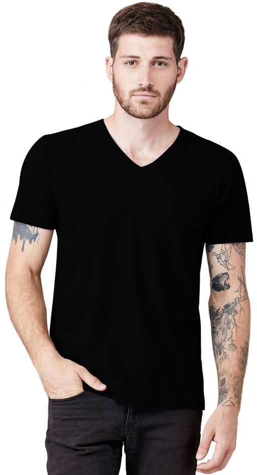 THE BLAZZE T-Shirt for Men Black Color (Neck Style: V Neck ,Sleeve Type: Half Sleeve) t-shirt JOTHI TEXTILES 