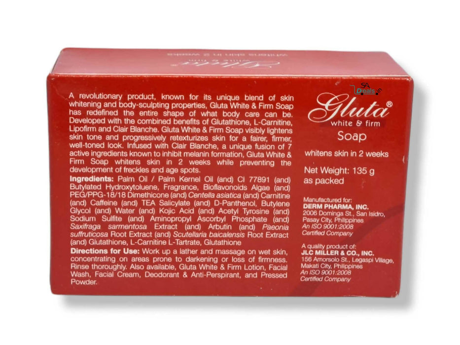 Gluta White and firm soap 135g Soap SA Deals 