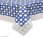 Solimo PVC Centre Table Cover, 60 x 40 inches, Polka, Blue Home & Garden Love Kush Collection 