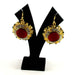 Golden Stone Stud-Gold Platted Brass Earring Earrings VIDHYA KANGAN STORE 