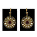 Multi Stone Stud-Gold Platted Brass Earring Earrings VIDHYA KANGAN STORE 