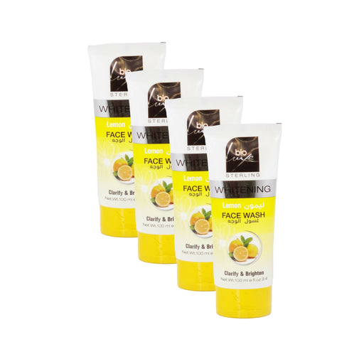 Bio Luxe Whitening Lemon Face Wash - 100ml (Pack Of 4) Face Wash Health And Beauty 
