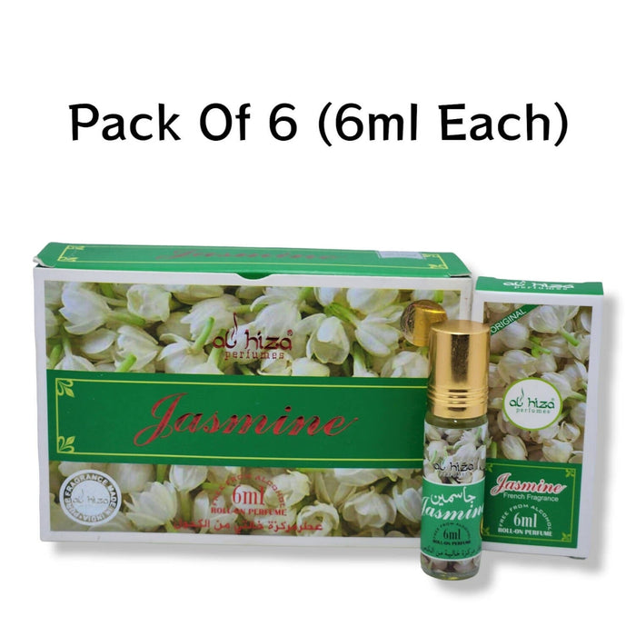 Al hiza perfumes Jasmine Roll-on Perfume Free From Alcohol 6ml (Pack of 6) Perfume SA Deals 