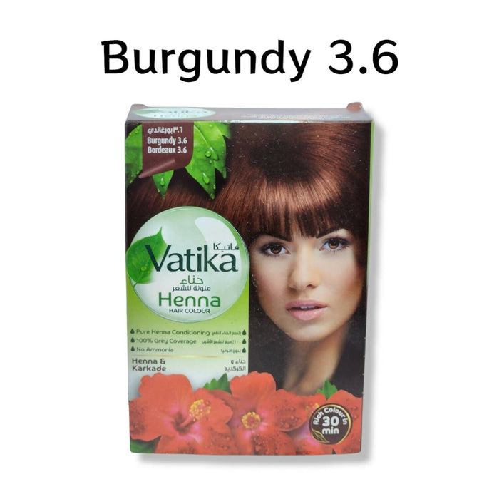 Vatika Henna Hair Colours - Burgundy 3.6 Hair Care SA Deals 