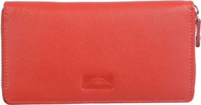 Genuine leather card holder red colour for women MASKINO ENTERPRISES 