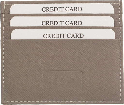 Genuine leather Casual Card holder Grey Colour MASKINO ENTERPRISES 