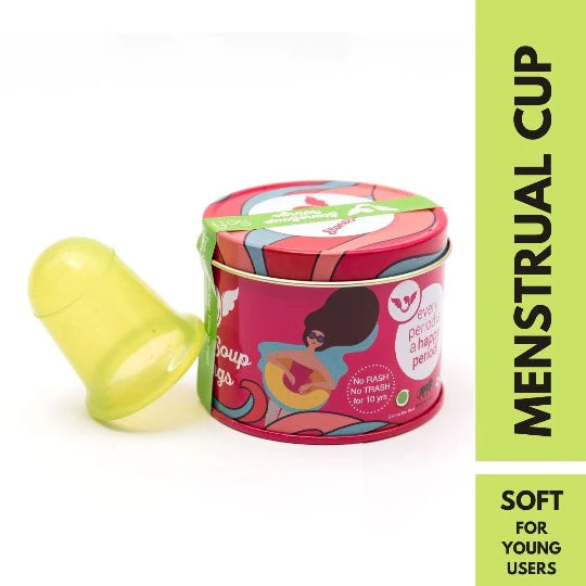 Green Menstrual Cup (Soft) Menstrual Cup Stone Soup 