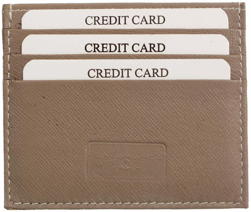 Green and Cream Geniune Leather Card Holder MASKINO ENTERPRISES 