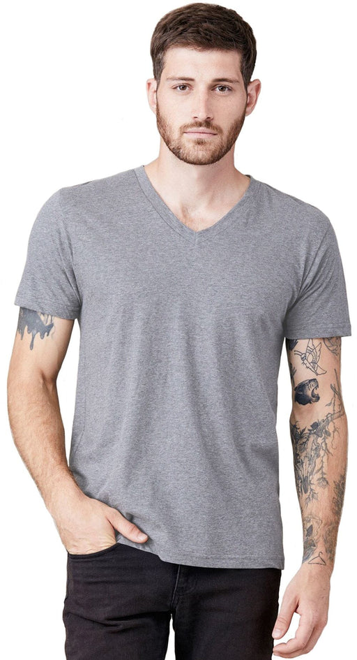 THE BLAZZE T-Shirt for Men Grey Color (Neck Style: V Neck ,Sleeve Type: Half Sleeve) t-shirt JOTHI TEXTILES 