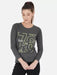 Ap'pulse Printed Women Round Neck Grey T-Shirt t-shirt sandeep anand 