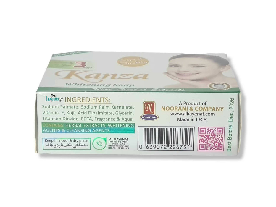 Kanza Whitening Soap With Herbal Extracts 90g Soap SA Deals 