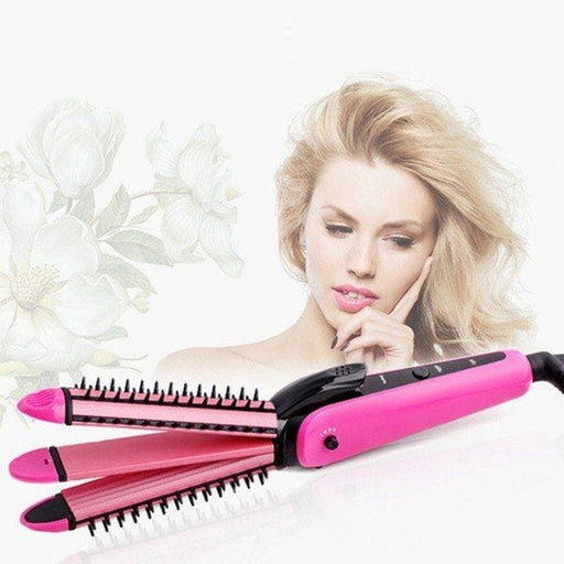 3 IN 1 Professional Hair Straightener, Crimper and Roller Styler For Women (Multicolor) Hair Straighteners Ambika Enterprises 