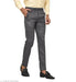 Haul Chic DARK GREY Slim Fit Formal Trouser Pant For Men Apparel & Accessories Haul Chic 