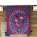 UniqChoice Purple Color 100% Cotton Badmeri Printed King Size Bedsheet With 2 Pillow Cover(D-1010NPurple) MyUniqchoice 