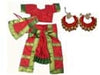 BHARATANATYAM RED COLOR CLASSICAL DANCE COSTUME FOR KIDS WITH GHUNGROO ?????????? 
