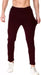 Regular Fit Men Maroon Lycra Blend Trousers Clothing Vantar 
