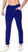 Regular Fit Men Blue Lycra Blend Trousers Clothing Vantar 
