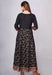 Women Printed Viscose Rayon Anarkali Kurta (Black) Gown Komal fashion L 