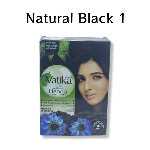 Vatika Henna Hair Colours - Natural Black 1 Hair Care SA Deals 