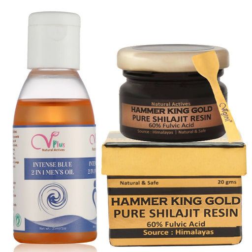 Vigini Pure Premium Original Gold Shilajit Resin Testosterone Booster & Lube Sexual Massage Oil Men Sexual Wellness Global Medicare Inc 