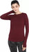 Ap'pulse Solid Women Round Neck Maroon T-Shirt t-shirt sandeep anand 