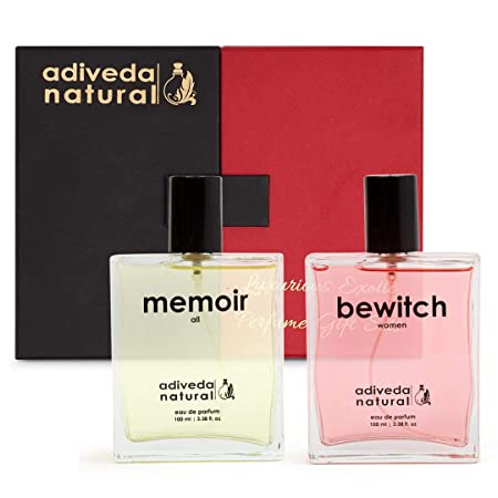 Adiveda Natural Memoir & Bewitch For Men & Women Combo Eau de Parfum - 200 ml Perfumes Adiveda Natural 