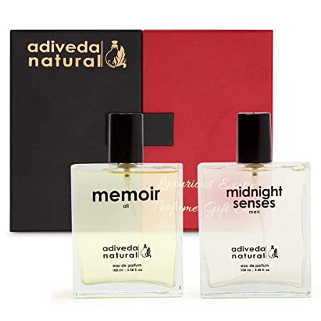 Adiveda Natural Memoir & Midnight Senses For Men & Women Combo Eau de Parfum - 200 ml Perfumes Adiveda Natural 