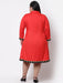 FAZZN Plus Size Red Colour Full Sleeves Dress Dresses Haul Chic 