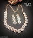Rose Gold Plated AD Necklace Set Jewellery Sets Tandra’s Fashion Jewellery 
