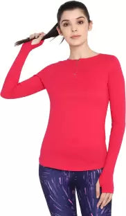 Ap'pulse Solid Women Round Neck Pink T-Shirt t-shirt sandeep anand 