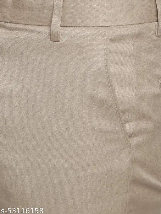 Haul Chic's Dark Cream Formal Trouser Apparel & Accessories Haul Chic 