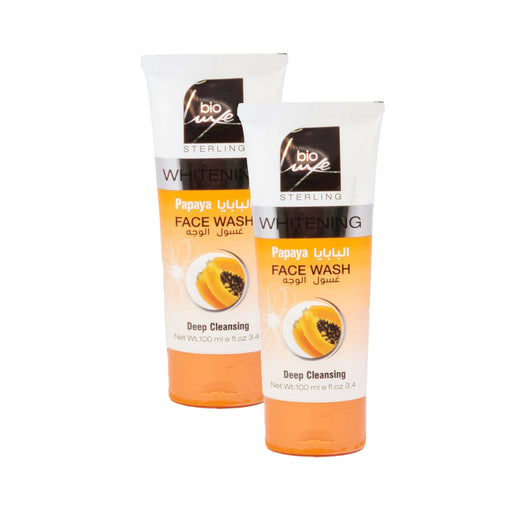 Bio Luxe Whitening Papaya Face Wash - 100ml (Pack Of 2) Face Wash Health And Beauty 